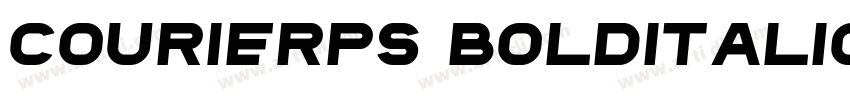 CourierPS BoldItalic字体转换